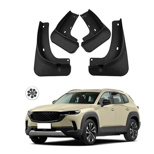 ZjjsTT 4 Pcs Car Mud Flaps for Mazda CX50 CX-50 2023 2024 2025,Splash Guards Fender Wheel Mudflaps Mudguards Front Rear Splash Flap External Protection Accessories