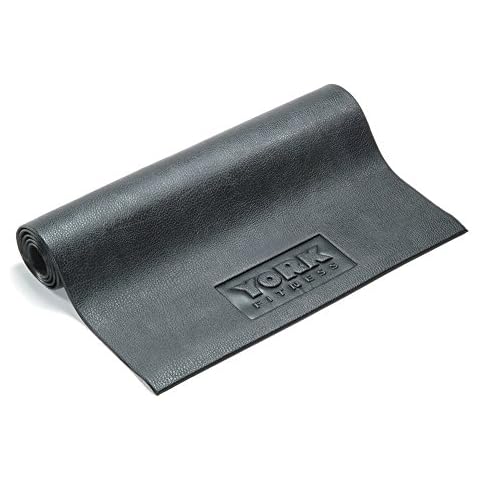 York Fitness Equipment and Exercise Mat - Non-slip Rubber Gymnastic mats,Exercise Camping Mats - For Yoga, Treadmills, Benches, Cycles, Rowers and Cross Trainers - Large - 182cm/76cm Cover