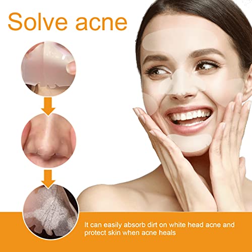 Pimple Patches for Face,Hydrocolloid Surface Patches for Forehead,Nose,Chin and Cheeks,Large Acne Treatment Patches for Pimple Extraction and Clean Pores,Hydrocolloid Acne Patches for Acne Skin - Image 3