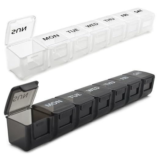 2 Pack Large Weekly Pill Organizer