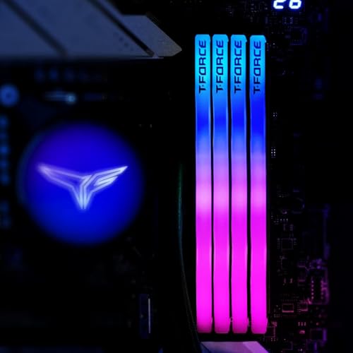 Image of TeamGroup T-Force Delta RGB 2x32GB 6400MHz (6400MT /s) CL40 White 64GB DDR5 RAM Kit, Desktop Gaming Memory, Metal Heatsink, ARGB Sync, ECC, XMP 3.0 /Expo, for Intel /AMD CPU - FF4D564G6400HC40BDC01