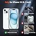 SUPFINE Magnetic for iPhone 15 Case (Compatible with MagSafe) (Military Grade Drop Protection) Translucent Matte Shockproof Phone Cover, Black