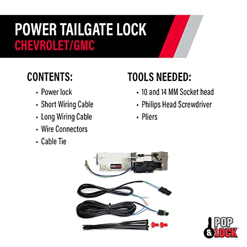Pop & Lock – Power Tailgate Lock For Chevrolet Silverado 1500 And Gmc Sierra 1500 - Fits Model 2007 To 2013 (Pl8120Q) #TOP3