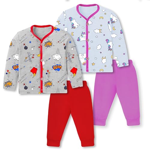 Image of TS LAVI TAVI Kids Printed Long Sleeve Pyjama Set with Top and Bottoms