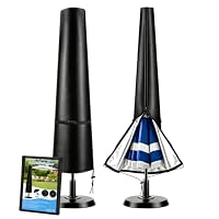 Wanocean Sonnenschirm Schutzhülle, Abdeckhauben für Sonnenschirme bis ca. 300cm, 420D Oxford Ampelschirm Schirmhülle, Wasserdicht, Anti-UV, Passend für Gartenhof (190x30/40/50cm)