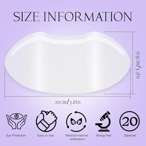 50 PCS Microblading Shower Visor, Upgrade Eyebrow Shower Shields Protector, Shower Goggles Face Cover Bath Visor for Adults Hair Salon Supplies and Eyes Surgery Aftercare - Thumbnail 2