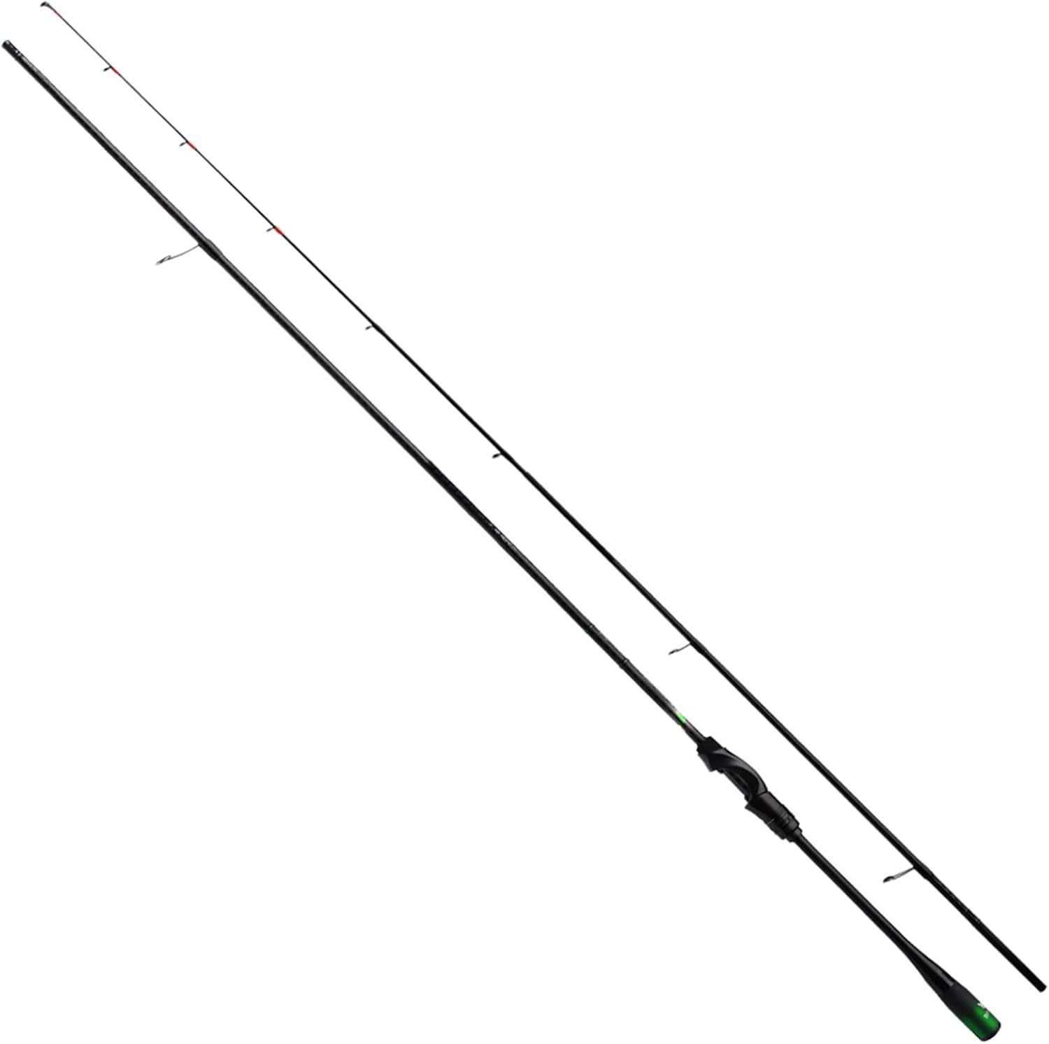 purelure zero ultralight fishing rod solid tip, 40 ton carbon fiber spinning & casting rod 2 or 5-piece, extra fast/fast action, one-piece full carbon handle and reel seat, fuji alconite guide spin:?zr-6102ls?- light- extra fast-2pcs