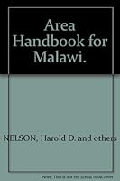 Area handbook for Malawi B0006CN1U8 Book Cover