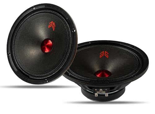 Haut-parleur 16,5 cm pour stéréo de camion et voiture avec un design noir et rouge moderne