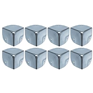 HMF 14966-09 Metall Eckenschützer 8 Stück Silber