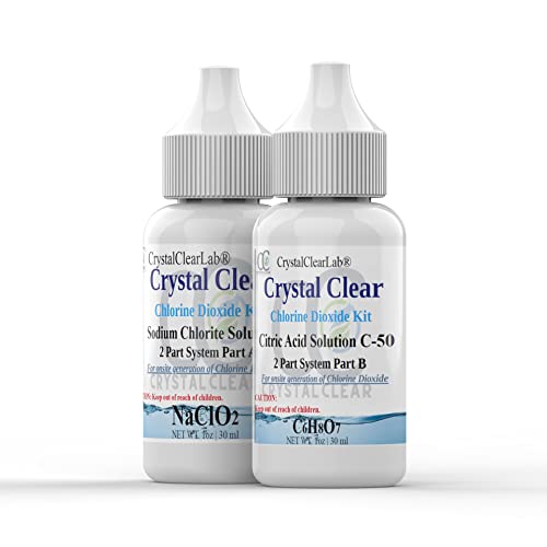 CrystalClearlab Chlorine Dioxide Citric Acid Sodium Chlorite 1 Fl Oz