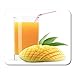 Produktbild Mouse Pad Orange Getränkeglas Mango Juice Green Fresh Tropical Mousepad für Notebooks, Desktop-Computer Mausmatten, Büromaterial