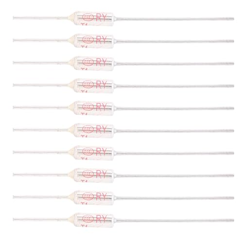 ViaGasaFamido 10pcs Thermal Metal Shell 250VAC 10A Fire-Proof Circuit Protection TF 72-250 Thermal Distributor for Electrical Safety Overheat Protection High Temperature Control - Image 2