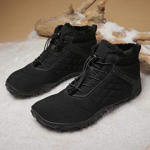 Men's Women's Barefoot Boots Snow Boots Wide Toe Box Zero Drop Barefoot Winter Shoes for Hiking Vindra Flex Technology Minimalist Outdoor Boots4