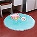 Cuscino Per Tappeti In Pelle Di Pecora Artificiale 1 pezzo rotondo imitazione tappeto in pelle di pecora tappeto camera da letto mat peluche tappeti tappeti divano cuscino da ufficio cuscino da bagno