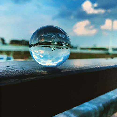 JINGLIANG Clear Crystal Ball, Optical Glass Reflective Spheres, K9 Crystal Sphere Ball, Decor Photography Ball, Clear Contact Juggling Ball