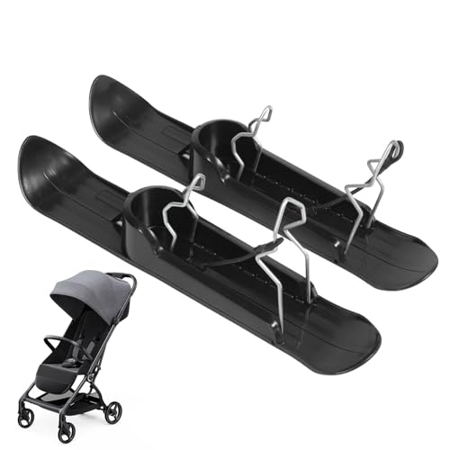 Set Di Tavole Da Neve | Set Di Slitte Di Neve Leggera | Sledo Da Sci Di Allenamento In Bicicletta | Slitta Invernale Portatile Per Campeggi Di Nevee Passeggino Per Bambini Durevole Accessorio