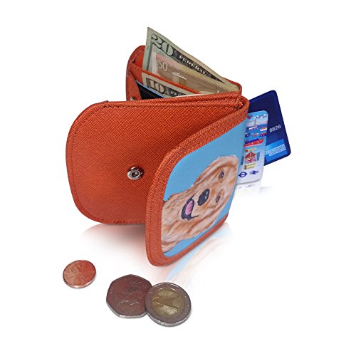 Taxi Wallet® TW95-GOLDEN RETRIEVER Soft, leather-like material, Compact, Front Pocket Folding Wallet - Cards, Bills, ID (Men & Women)4