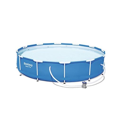 Bestway Steel Pro 56681 - Piscina (Piscina Con Anillo Hinchable, Círculo, 6473 L, Azul, Adulto, 1200 L/H)
