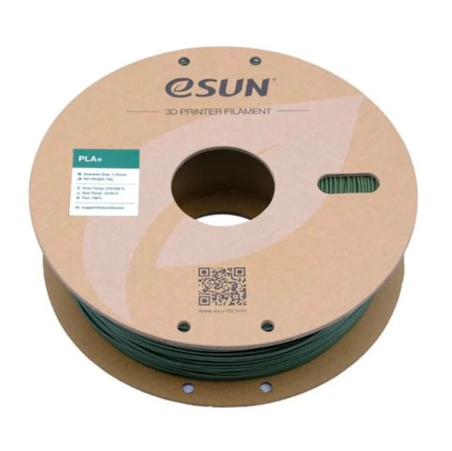 Image of eSUN High Speed PLA+ Filament 1.75mm, 3D Printer Filament Speedy PLA Plus for Fast Printing, Dimensional Accuracy + /- 0.03mm, 1KG (2.2 LBS) Olive Green