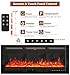 FIDOOVIVIA 40 Inch Electric Fireplace Wall Mounted Electrical Fire Suite with 9...