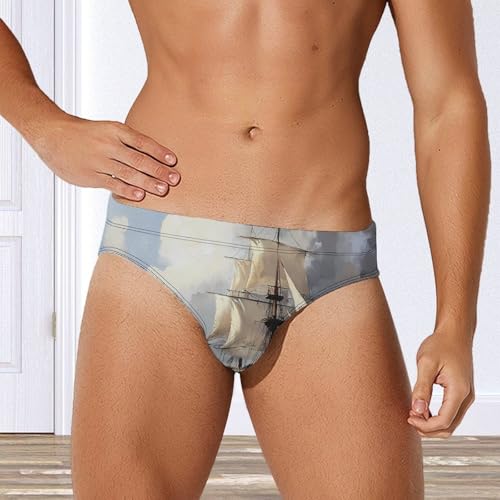 Dutch Ships Sailing Men's Swim Brief Sexy Bikini Swimwear Swimsuit Trunks Bathing Suits4
