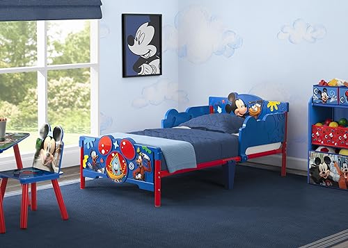 Delta Children - Mickey Mouse 3D Toddler Bed, Blue