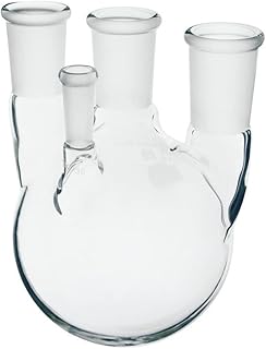 Chemglass CG-1533-12 Series CG-1533 Heavy Wall Round Bottom Flask, 4-Neck, 29/42-24/40 Joints, 10/30 Thermometer Joint, 2000 mL Capacity