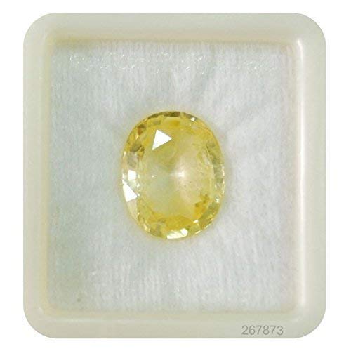 Saphir jaune de Ceylan 8,32 carats cadeau précieux pour moments inoubliables