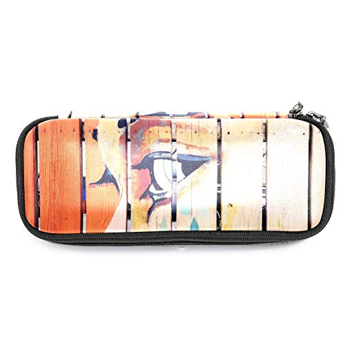 Preisvergleich Produktbild Personalisierbares farbiges Federmäppchen, Kapazität, Stifteetui, Doppelreißverschluss, Schreibwaren-Tasche, Kosmetiktasche mit Fächern für Mädchen, Jungen und Erwachsene