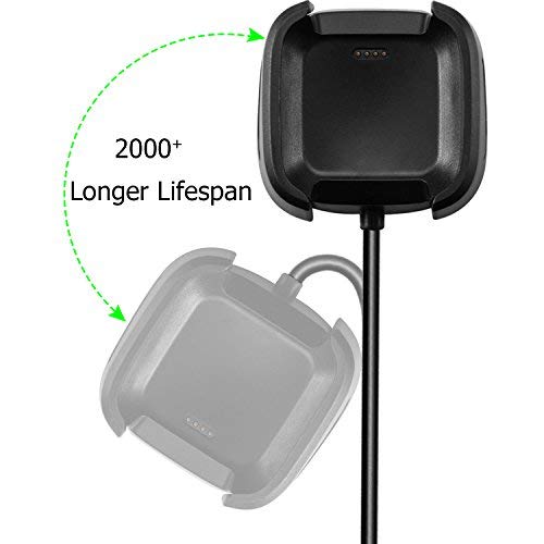 Kingacc Compatible For Versa Charger/Lite Edition/Special Edition, 1-Pack 3.3Ft Replacement Usb Charging Cable Cord Charger Cradle Dock Adapter For Versa Smart Watch [Not For Versa 2] #TOP5