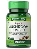 Nature's Truth Mushroom Supplement Capsules | 60 Count | Full Spectrum | Non-GMO, Gluten Free | Complex of Super 8 Mushrooms