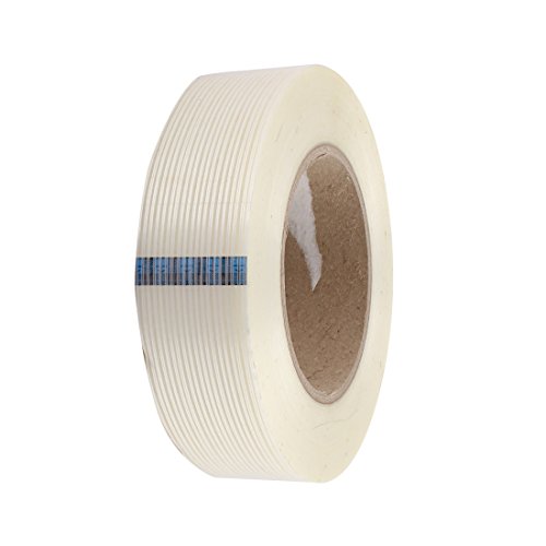 Aexit 35mm Width Electrical equipment 0.15mm Thickness Stripe Type Filament Strapping Tape 55 Meters Length