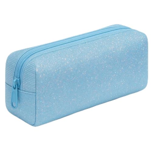 Estojo Escolar Glitter Premium - Desing Sofisticado (Azul)