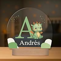 Lámpara Infantil Personalizada con Nombre e Inicial - Lámpara