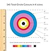 340 Pieces Circle Cutouts for Crafts and Classroom Decor, Multicolor Paper Shapes from 0.5 to 4 Inches, Great for Art Projects, Bulletin Boards, Color Matching, Made in USA #2