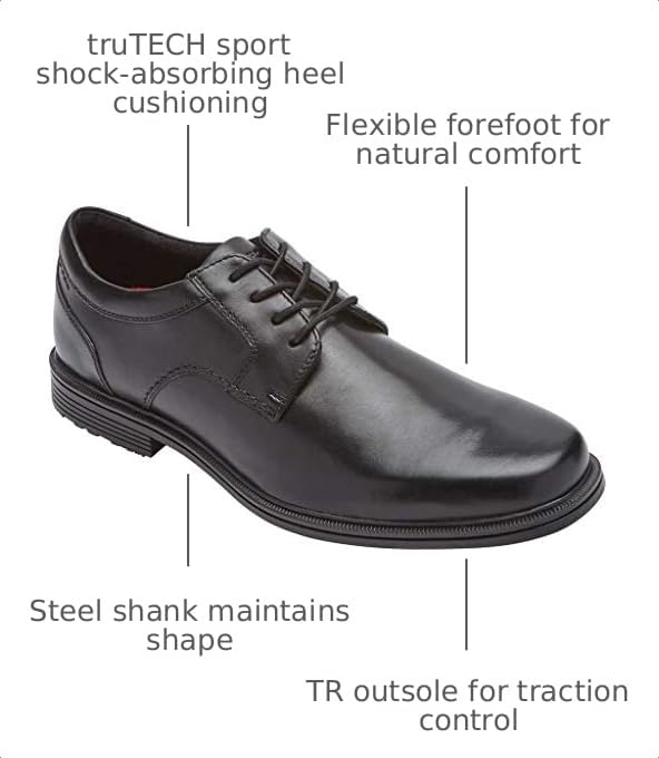 Image of Rockport Men's Taylor Waterproof Plain Toe Oxford