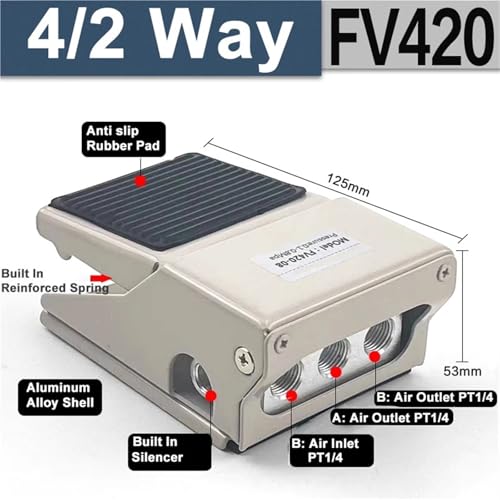 Válvula neumática ST-402 para solucionar atascos en el flujo de aire de cilindros 5