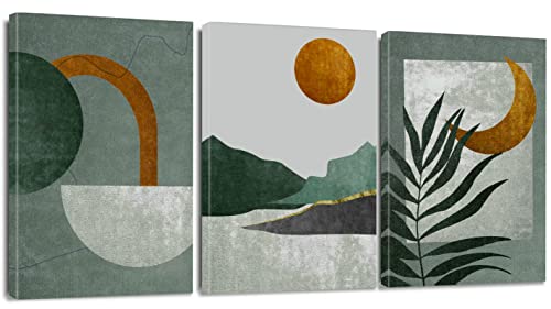 Artscope 3 Pcs Impression sur Toile Abstrait - Zen Mur Art Toile Peinture Image Tableau Décoration Murale pour Chambre Peintures à l'huile pour Maison Bain Salon...