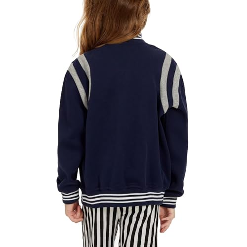 Outofgas Kids Baseball Jackets Boys Girls Fit Varsity Jacket Casual Lightweight Sport Cardigan Bomber Jackets4