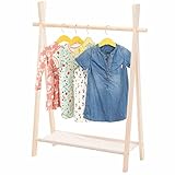 KOMFORT: Hängen Sie Ihre liebsten Kleider, Jacken, Shirts oder andere Kleidungsstücke an diesen Garderobenständer, so dass Sie Ihre Lieblingsstücke immer auf die schnelle griffbereit haben. Zusätzlich hat dieser Garderobenständer auch eine Schuhablagen, um ganze Outfits an einem Platz aufhängen zu können.