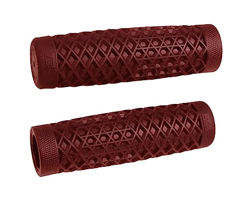 Poignées odi Vans/Cult v-Twin 1" Ox Blood anti-vibrations pour moto