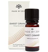 MADE BY ZEN Sweet Orange Essential Oil | 100% Pure Essential Oil for Diffusers | Perfect for at H...