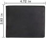 Cadeau portefeuille en cuir véritable personnalisé pour l'homme, RFID Blocking Bifold Portefeuille élégant, Fête des Pères Anniversaire Valentine's Gift pour homme mari garçon