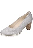  Gabor 42.130-10 - Bailarinas de Piel para Mujer Gris Gris, Color Plateado, Talla 3