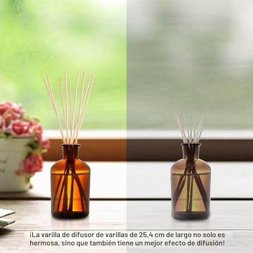 Miniatura 5 de T Cx 120 Piezas Palos De Difusor Reed,25cm Ambientador Varillas,Varillas Difusor De Aroma De Aceite Esencial,Recambio Para Difusor De Aceite Esencial Para El Hogar Y La Oficina - De Ratán