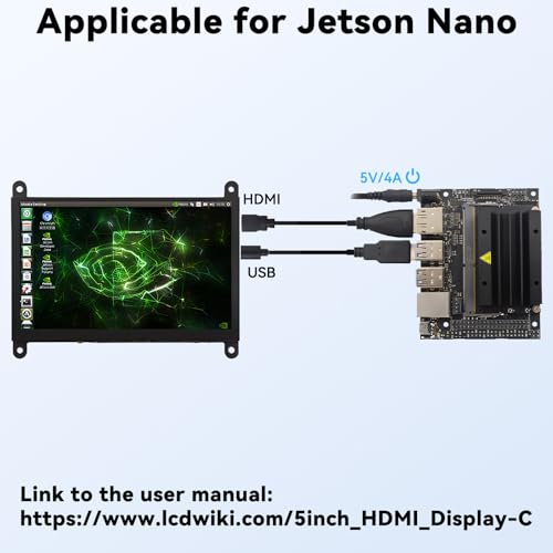 Image of 5 Inch Mini Monitor Small Monitor with Capacitive Touch Screen 1024 * 600 High Pixel Display Full View HDMI- IPS Monitors Portable for Raspberry Piscreen 、for BB Black、for Banana Pi etc