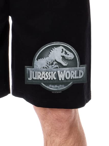 INTIMO Jurassic World Mens' Dinosaur Film Movie Park Logo Sleep Pajama Shorts2