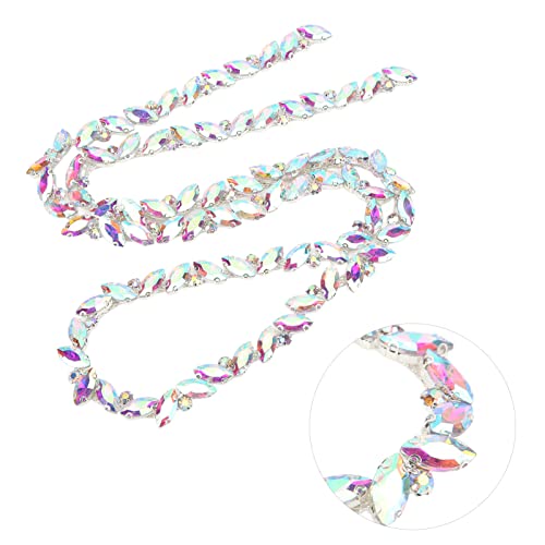 Cadena de diamantes de imitación para arreglar ropa y bisutería DIY de forma fácil 5