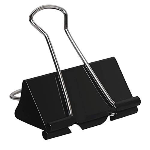 Extra Large Binder Clips 2 Inch (48 Pack), Big Paper Clamps for Office and Home Supplies, Black
